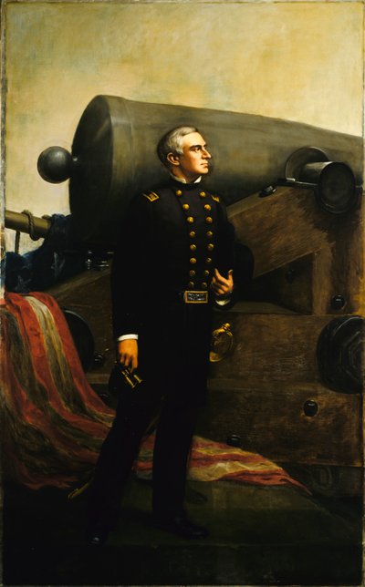 První zbraň ve Fort Sumter Major Robert Anderson, ca. 1861 od Alban Jasper Conant