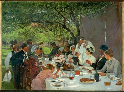 Svatební hostina v Yportu (malba na plátně) od Albert-Auguste Fourie