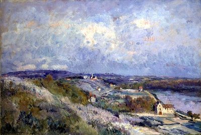The Hills at Herblay in Spring (olej na plátně) od Albert Charles Lebourg