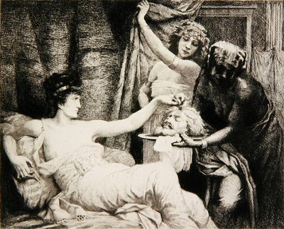 Herodias c.1878 (lept) od Albert Alexander Paul Rouffio
