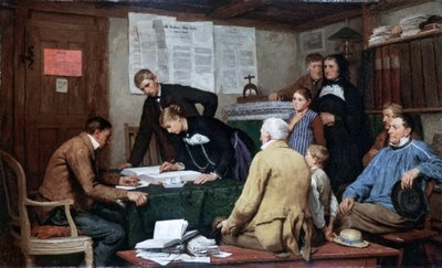 Občanský sňatek od Albert Anker