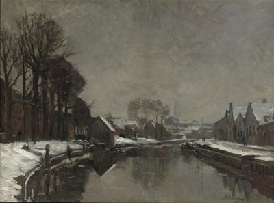 Belgické město v zimě, 1912 od Albert Baertsoen