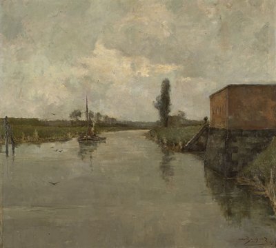 Pohled na okolí Dendermonde od Albert Baertsoen