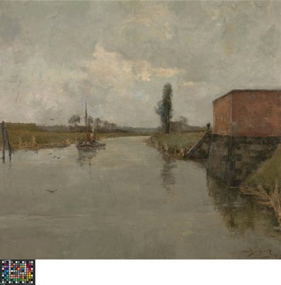Pohled na okolí Dendermonde od Albert Baertsoen