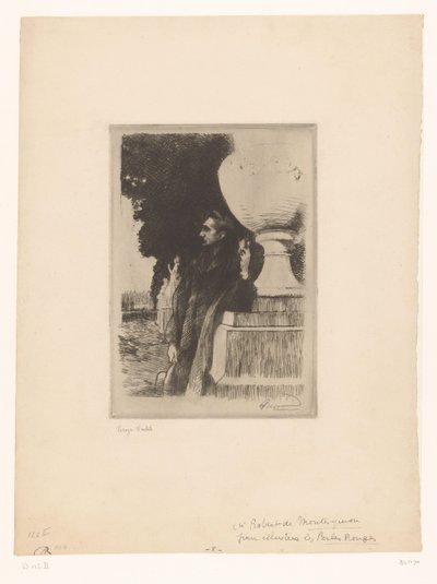 Portrét van Roberta de Montesquiou od Albert Besnard (signed by artist)
