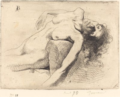Umírající žena od Albert Besnard