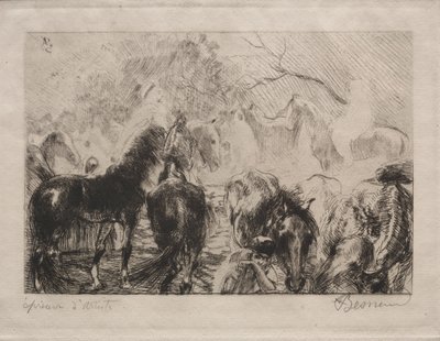 Koňský trh v Alžíru, 1898. od Paul Albert Besnard