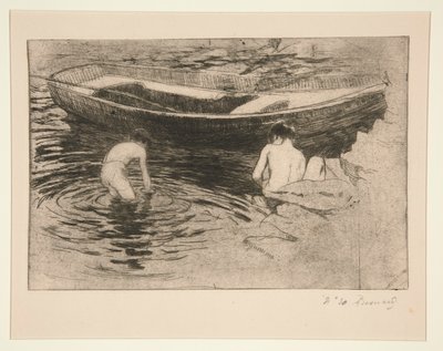 plavání? Talloires (koupání v Talloires) od Albert Besnard