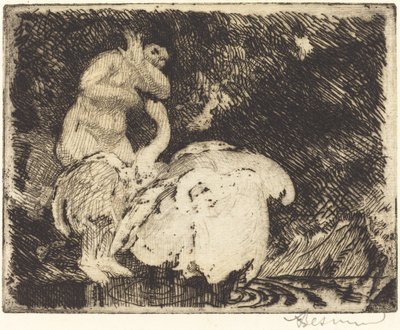 Leda koupání od Albert Besnard