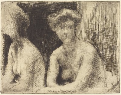 Nahá žena od zrcadla od Albert Besnard