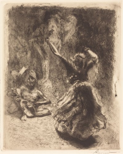 Tanečník z Tanjore (La bayadère z Tanjore) od Albert Besnard
