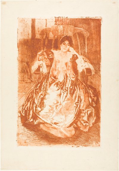 Hedvábné šaty od Albert Besnard
