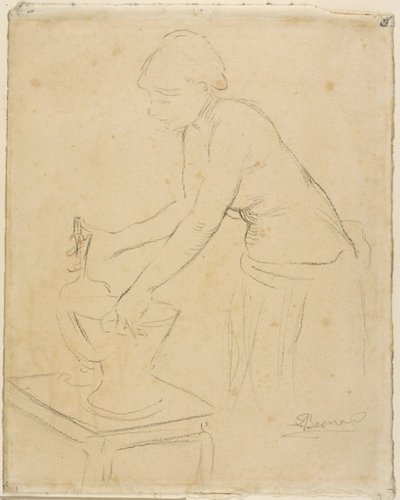 Žena na její toaletě od Albert Besnard