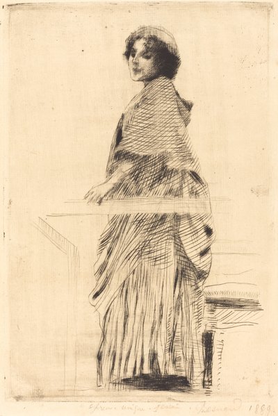Žena v mysu od Albert Besnard