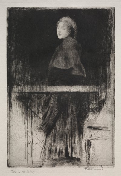 Žena s pláštěnkou od Albert Besnard