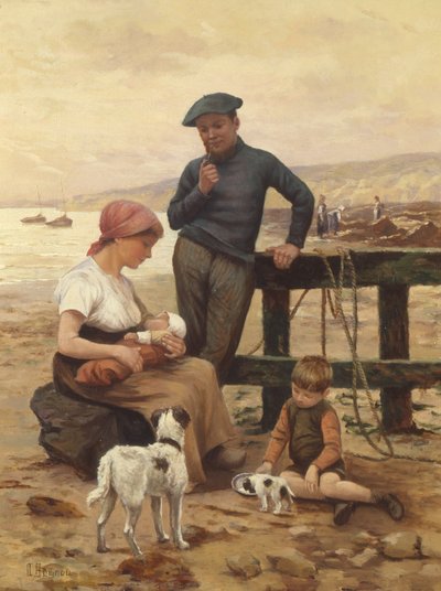 Rybář a jeho rodina od Albert Besnou