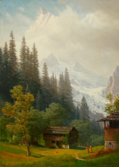 Alpská scéna od Albert Bierstadt