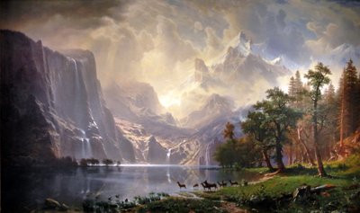 Mezi pohořím Sierra Nevada, Kalifornie od Albert Bierstadt