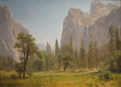 Vodopády Bridal Veil, Yosemitské údolí, Kalifornie od Albert Bierstadt