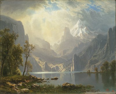 V pohoří Sierras / Lake Tahoe od Albert Bierstadt