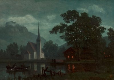 Lucernské jezero, Švýcarsko od Albert Bierstadt