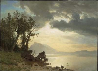 Jezero Tahoe, Kalifornie od Albert Bierstadt