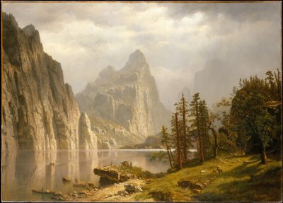 Řeka Merced, údolí Yosemite od Albert Bierstadt