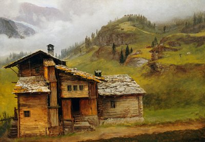 Horský dům od Albert Bierstadt