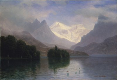 Horská scéna od Albert Bierstadt