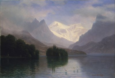Horská scéna od Albert Bierstadt