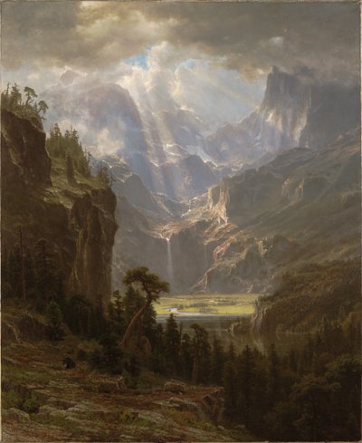 Skalnaté hory, „Landerův vrchol“ od Albert Bierstadt
