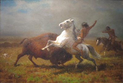 Studie k filmu "Poslední z buvolů" od Albert Bierstadt