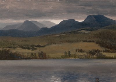 Sundown on the Lake (myšleno jezero Tahoe) od Albert Bierstadt