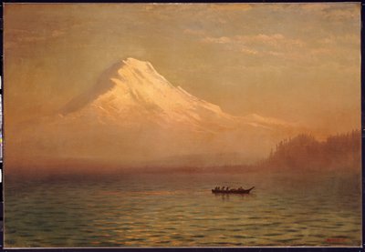 Východ slunce na hoře Tacoma od Albert Bierstadt