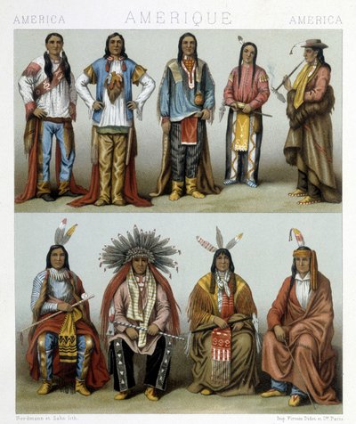 Ilustrace v „Historickém kostýmu“ od Racinet od Albert Charles August Racinet