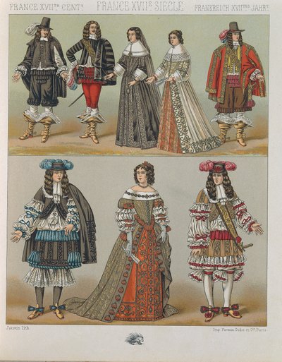 "Le Costume Historique" (Úplná historie kostýmů) od Auguste Racinet, svazek V od Albert Charles August Racinet