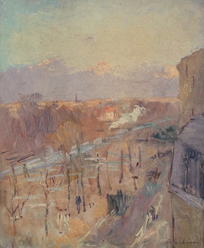 Avenue v Paříži po bouři (olej na plátně) od Albert Charles Lebourg
