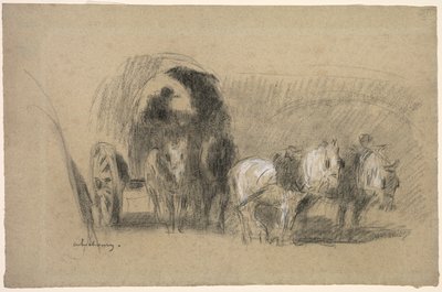 Vozík na mouku Millers, c. 1895. od Albert Charles Lebourg