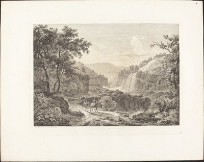Cascatella di Tivoli, druhý pohled od Albert Christoph Dies