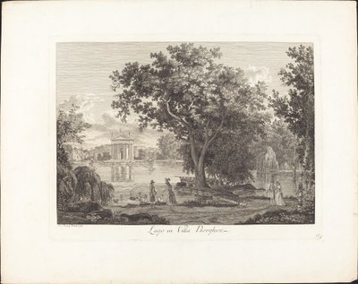 Lago ve vile Borghese od Albert Christoph Dies