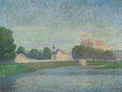 Morgen auf der Marne in Meaux von Albert Dubois-Pillet