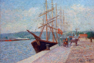 Quai de Lesseps - Rouen od Albert Dubois-Pillet