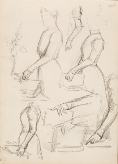 Camille Vallery-Radot, skica k portrétu od Albert Edelfelt