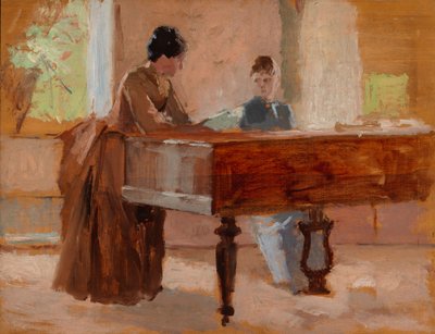 V salónu v Haikko, studie k obrazu „Stará melodie“ od Albert Edelfelt