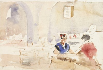 Interiér ze Španělska (tabáková továrna v Seville) od Albert Edelfelt