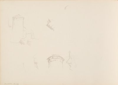 Návrhy rostlin, věž Savonlinna od Albert Edelfelt
