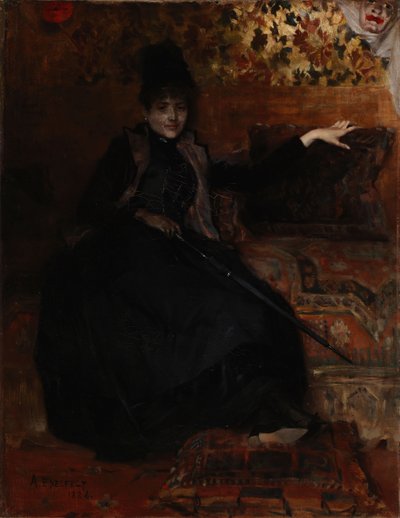 Lady in Black, Černá Thérèse od Albert Edelfelt