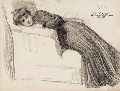 Odpočívající žena od Albert Edelfelt