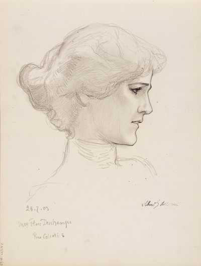 Paní Flore Deschamps od Albert Edelfelt