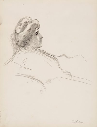 Profil ženy (Ellan) od Albert Edelfelt